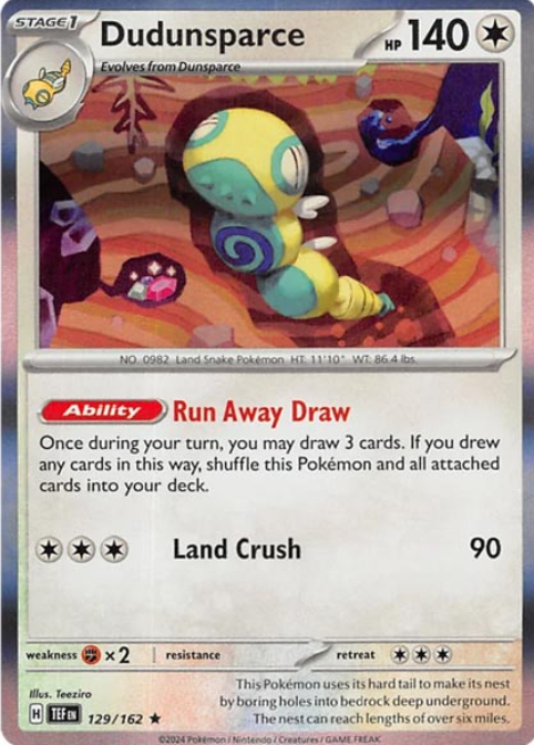 Producto - Dudunsparce - 129/162 - Temporal Forces - Holo