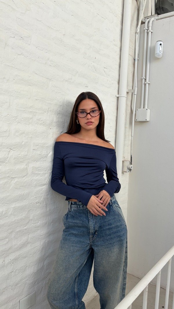 Producto - REMERA M/L FRUNCE ASIMETRICO