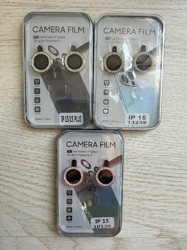 Producto - VIDRIO DE CÁMARA GLITTER PARA IPHONE 15 / 15 PLUS