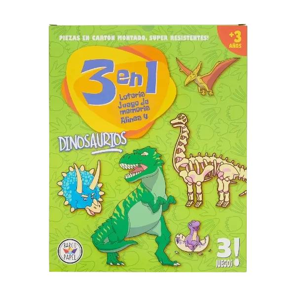Producto - Juego de mesa Dinos 3 en 1
