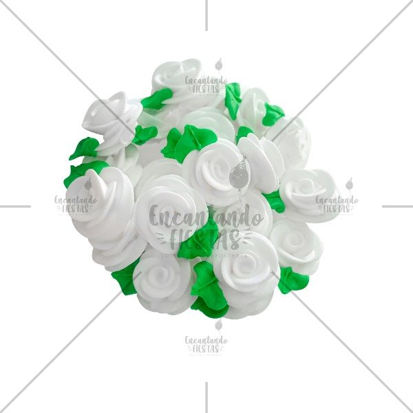 Producto - Rosas medianas azúcar x 4 color Blanco