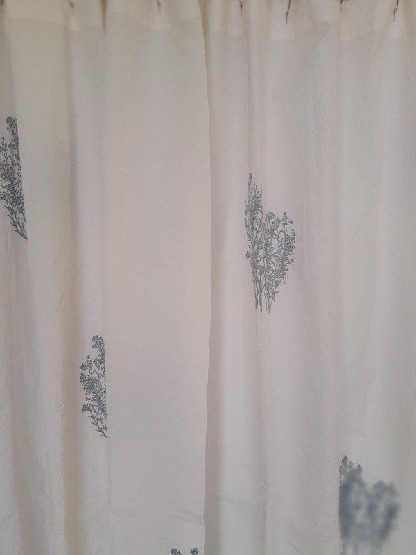 Producto - cortina de baño senecio celeste