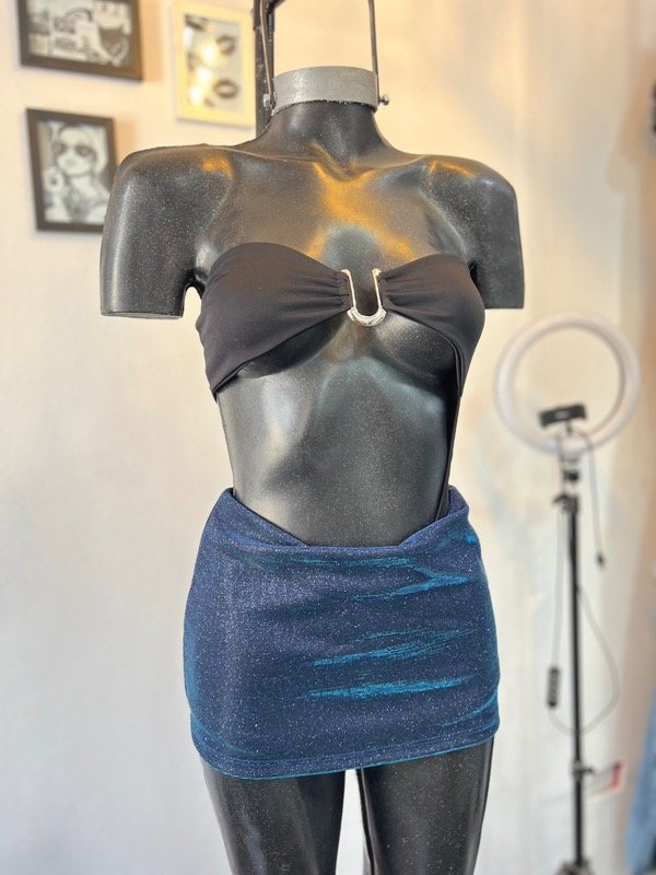 Mini glitter azul
