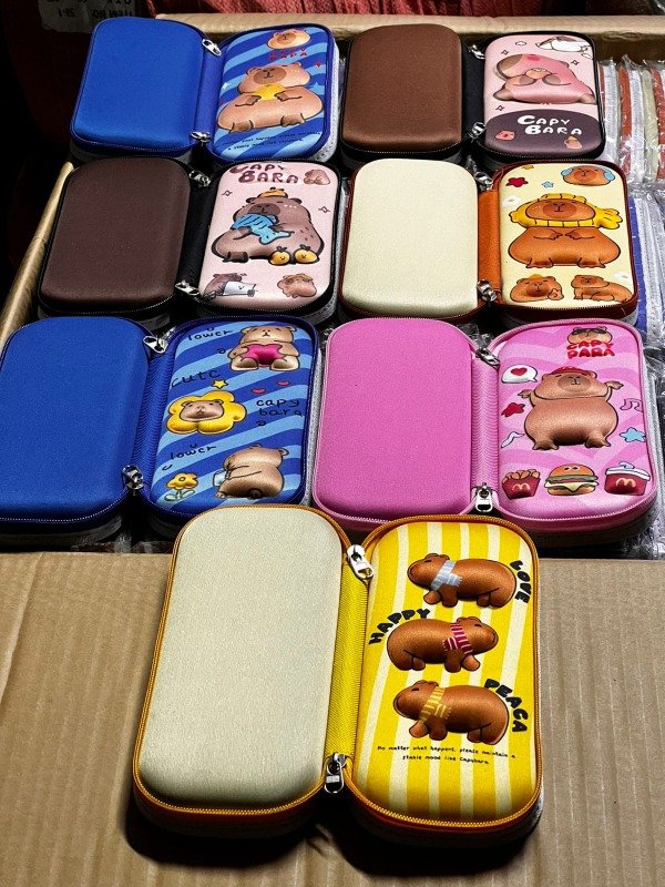 Producto - CARTUCHERA CAPYBARA 3D TAPA DURA (x6)