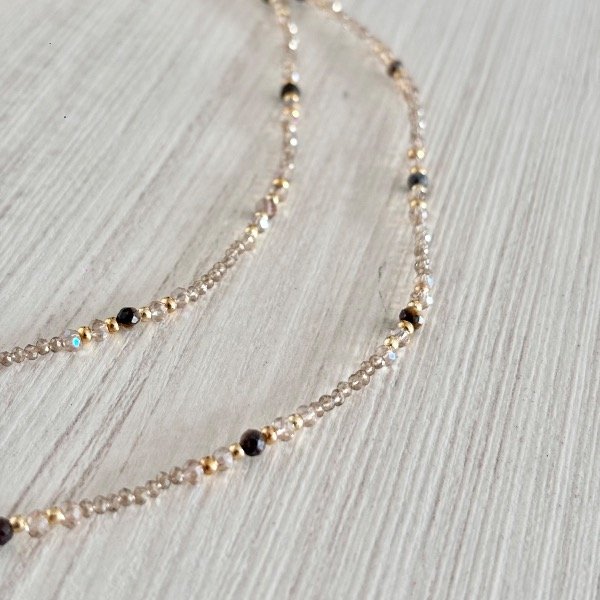 Producto - Collar Mix cristal y ojo de tigre - 3