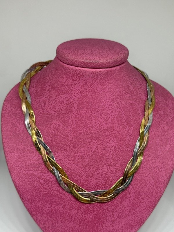 Producto - Triple cadena 3 colores acero