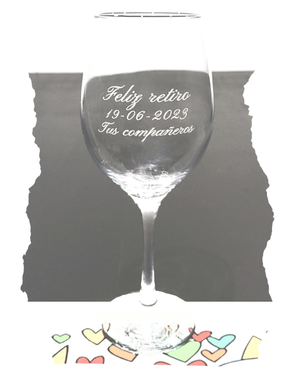 Producto - Copa de vino jubilación - Feliz retiro