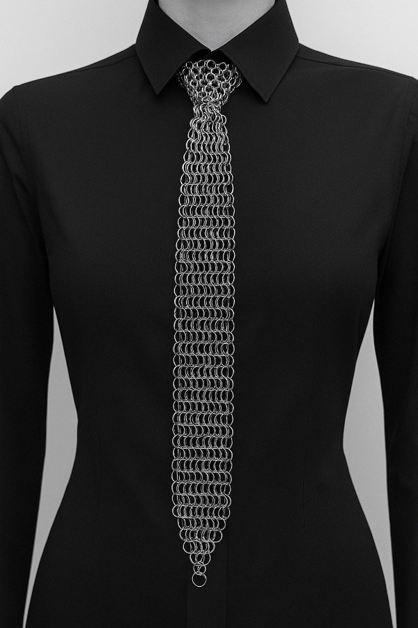 Producto - Cota TIE corbata Platino