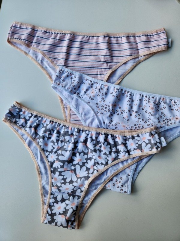 Producto - Pack x3 vedetinas de algodón estampadas - 10207