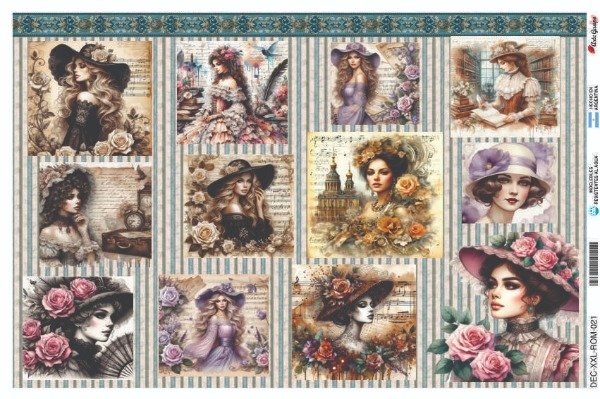 Producto - Láminas de Seda ROM-021 (x5 un)