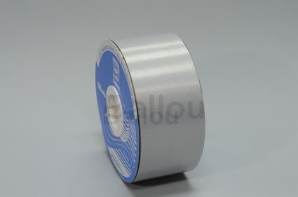 Producto - Cinta ribon ancho plateado 50mts