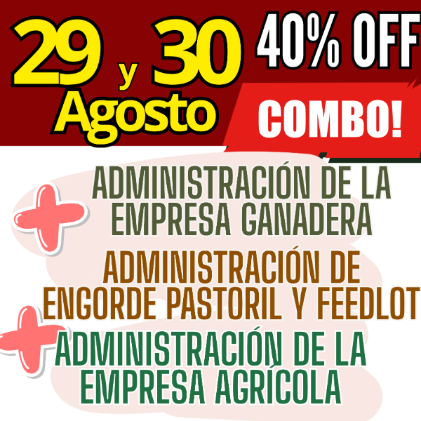 Producto - COMBO 3 CURSOS: Admin Ganadera + Engorde Pastoril y Feedlot + Admin Agrícola - 0
