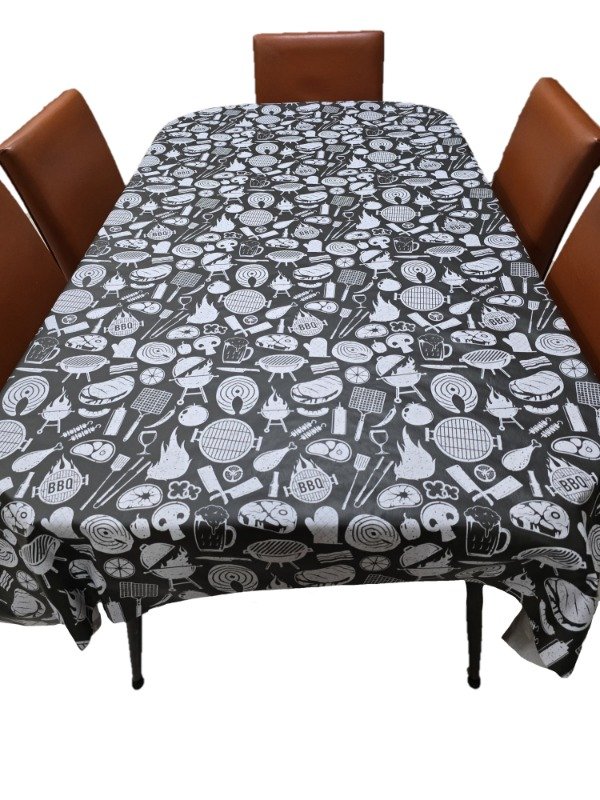 Producto - Mantel Cuerina Estampada Ecocuero con Felpa Parrillero