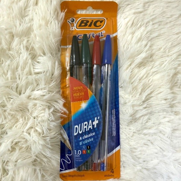 Producto - Bolígrafo Bic lapicera x4 colores cristal punta media