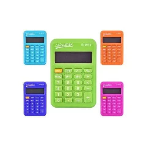 Producto - CALCULADORA CALCUMAX BOLSILLO COLORES SURTIDOS