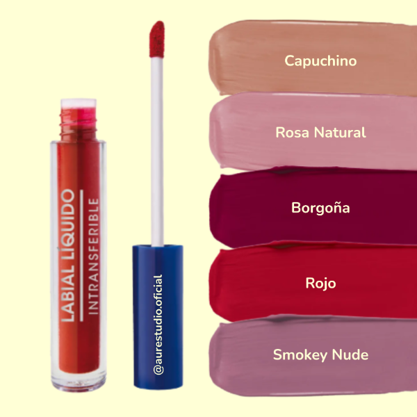 Producto - Labial líquido intransferible -Todos los tonos-