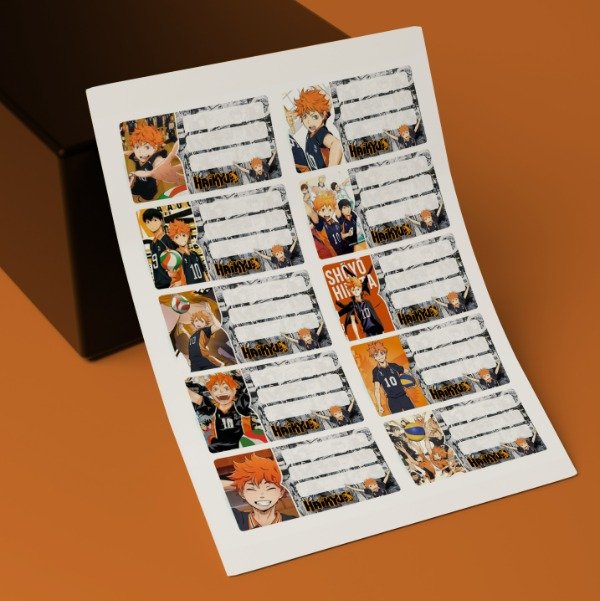 Producto - ETIQUETA ESCOLAR HAIKYU