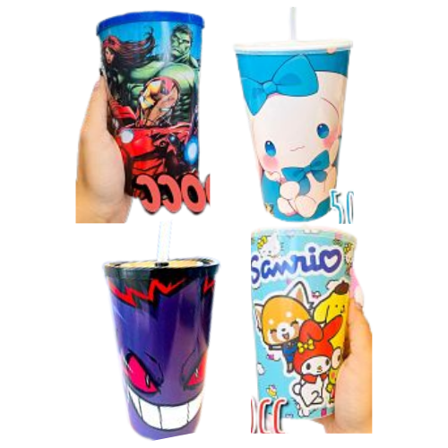 Producto - VASO PERSONAJE 500CC X4