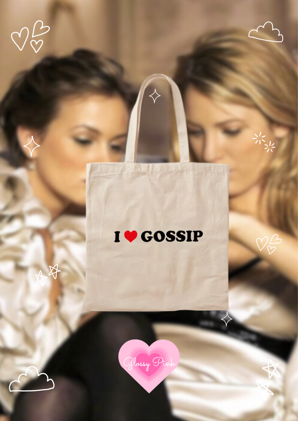 Tote Bag I Love Gossip lienzo