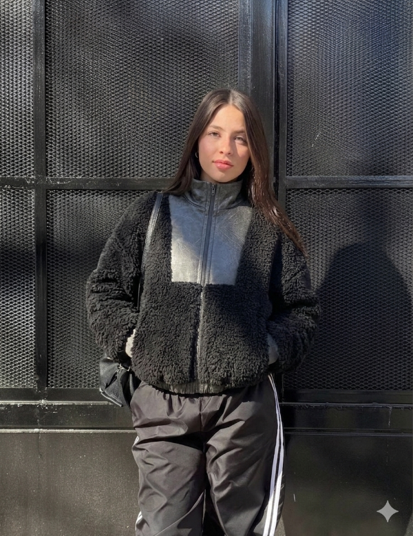 Producto - Campera Teddy combinada (30,000 EF/ TRANSF)