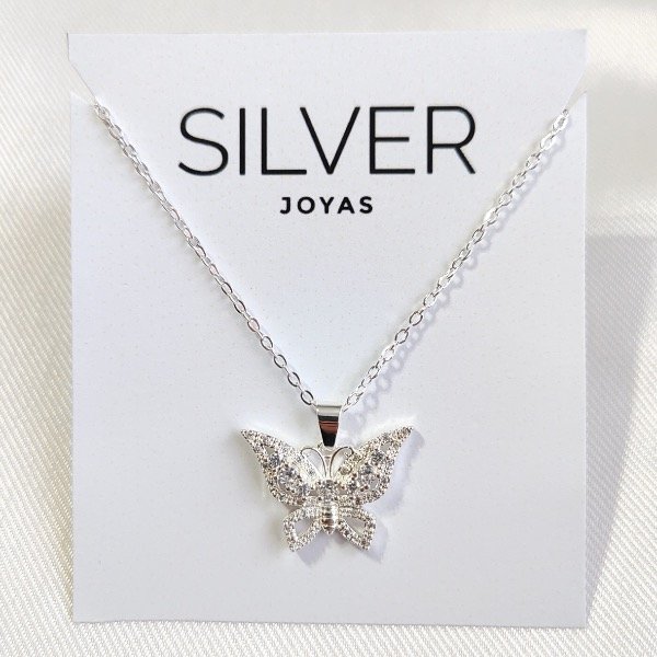 Producto - Collar mariposa brillante cubic AB