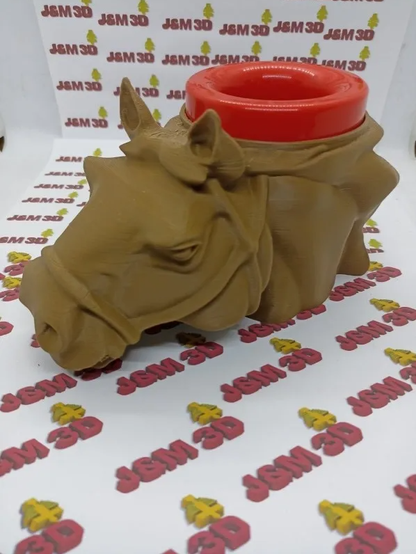 Producto - Mate Cabeza De Caballo 3d Un Solo Color A Elección!!