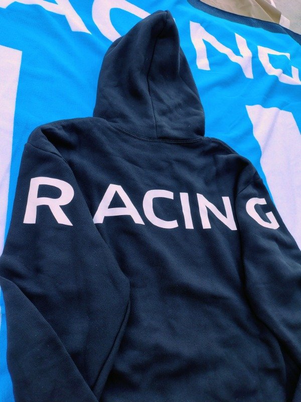 Buzo canguro negro racing — imagen 6