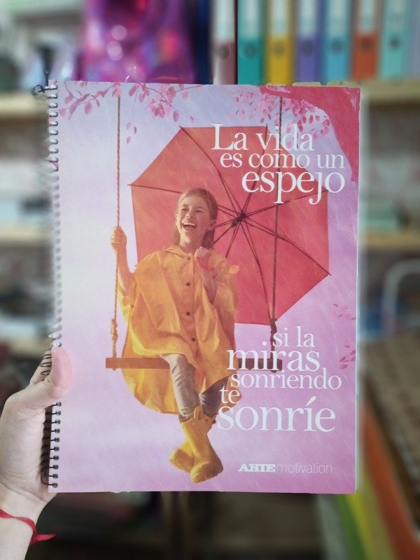 Producto - Cuaderno Arte x100 hojas , Motivation s/rig c/espiral T/d