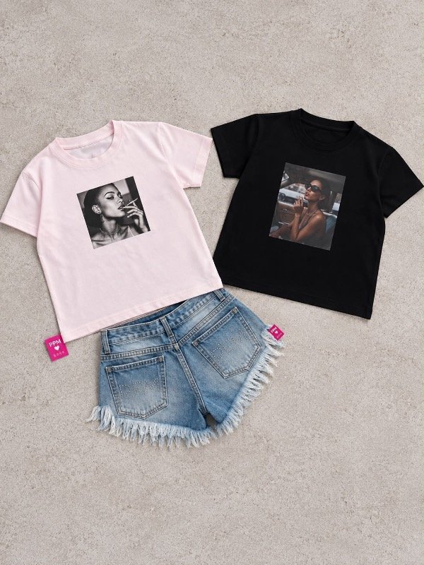 Producto - PACK BABY TEE - SHORT GLITTER