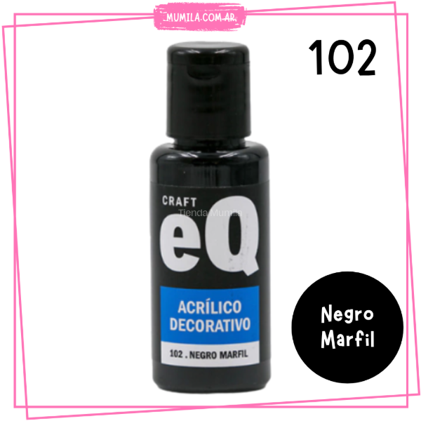Producto - Acrílico EQ Negro Marfil 102