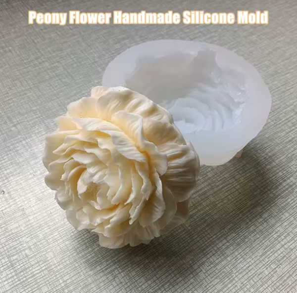 Producto - MOLDE PEONIA SILICONA BLANCA CHICA