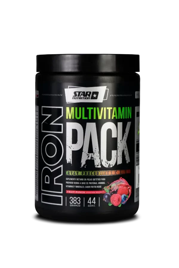 Producto - STAR NUTRITION - IRON PACK MULTIVITAMIN 383 GRS