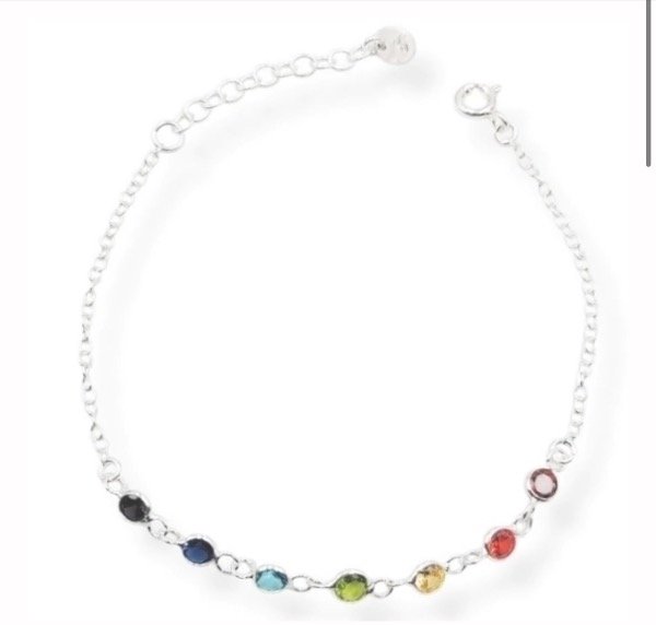 Producto - Pulsera Plata 925 -  p. De luz multicolor juntos
