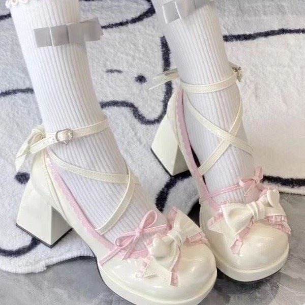 Producto - Zapatos taco alto con moño