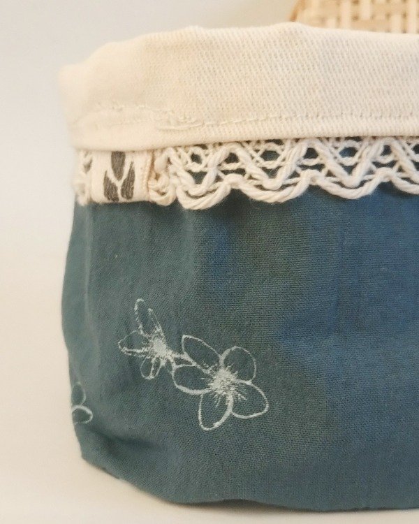 Producto - Organizador Sarah - Estampado Artesanal (azul) - 2