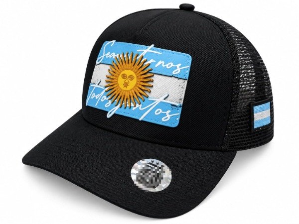 Producto - Afa Argentina Trucker Negra malla negra