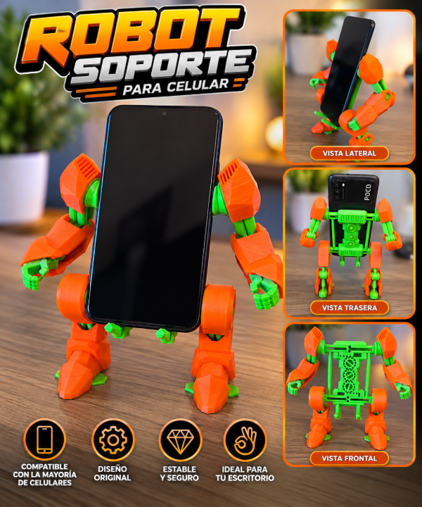 Producto - Base soporte robot para tester o celular