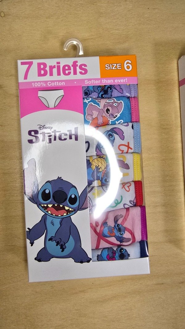 Producto - Bombachas - Disney Stitch - Pack x7 Talle 6