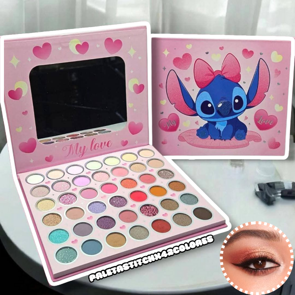Producto - PALETA DE SOMBRA STITCH X42 COLORES ROSA