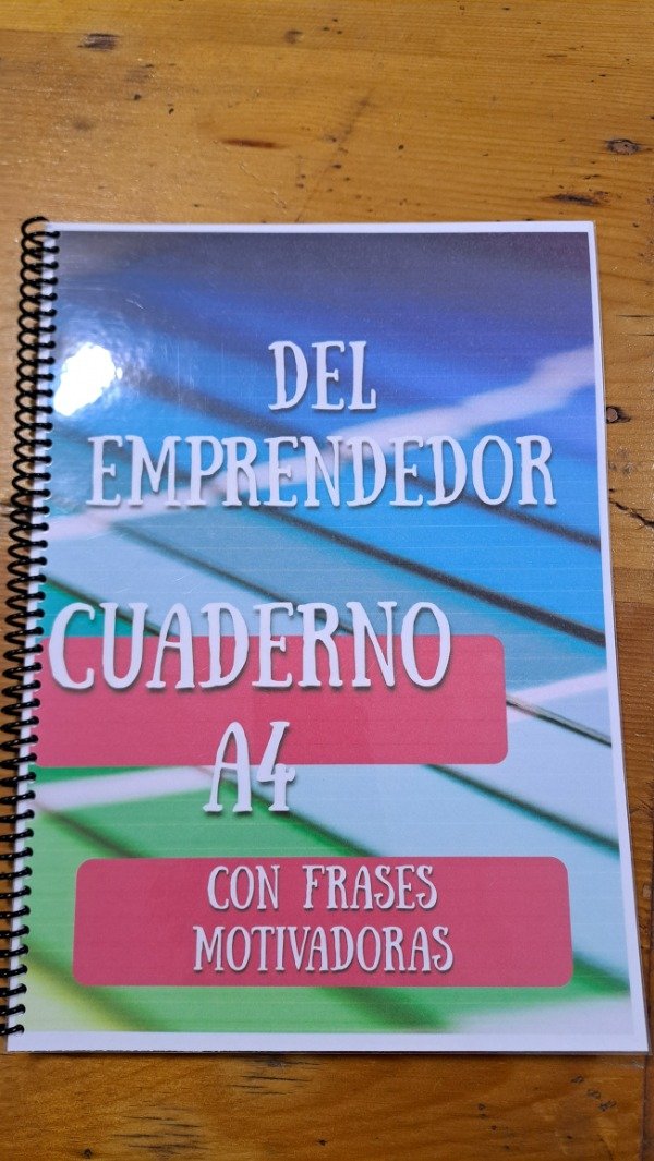 Producto - Cuadernillo A4 frases motivadoras DEL EMPRENDEDOR