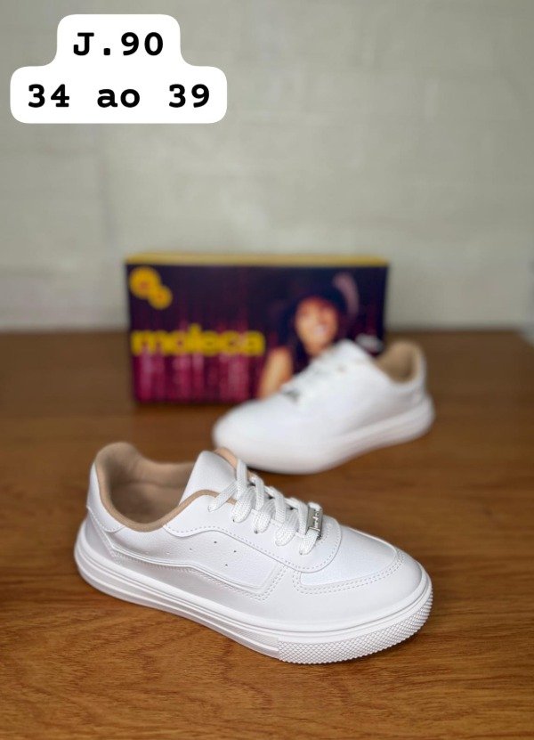 Producto - Zapas moleca blancas Lia