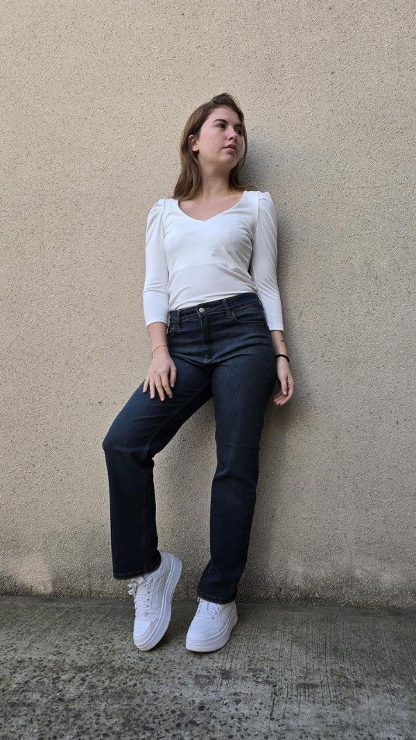 Producto - 51066 JEANS STRAIGHT SKIP MATIZADO