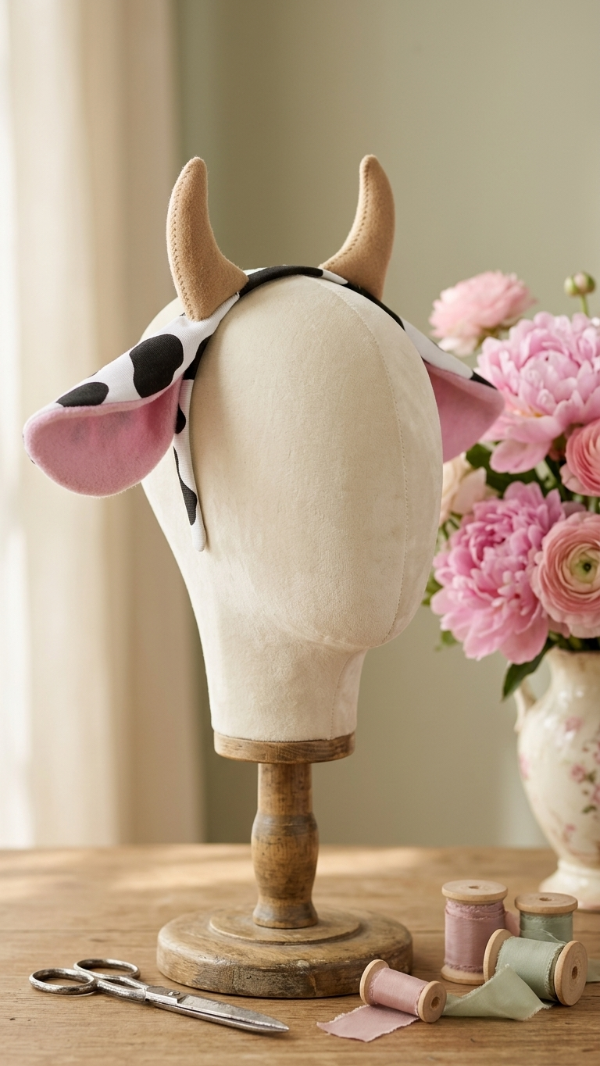 Producto - Vincha de vaca int.Rosa - 1