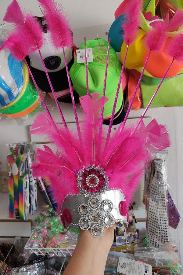 Producto - Corona comparsa egipcia lujo Fucsia