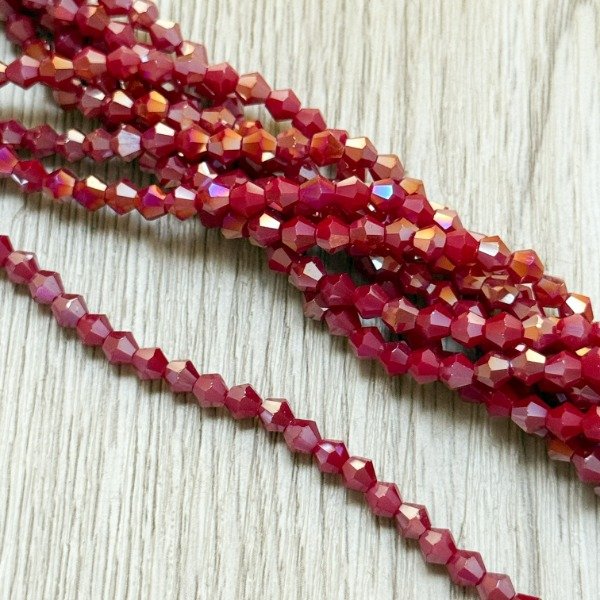 Producto - Tira de cristal Bicono Rojo (4mm)