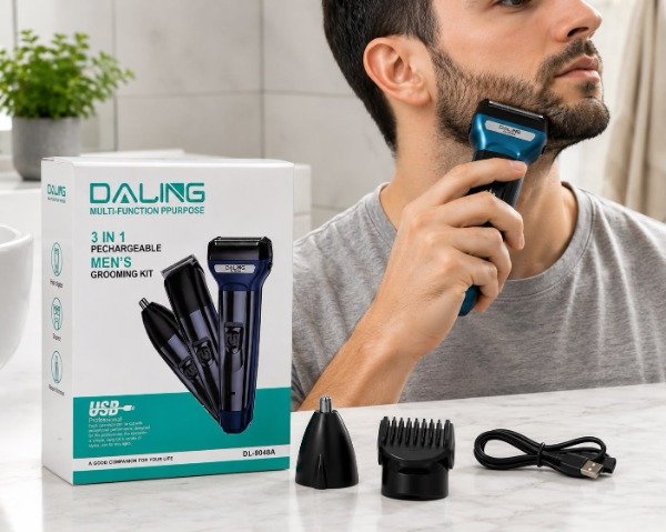 Producto - Cortadora De Barba 3 En 1 Recargable Usb - 0