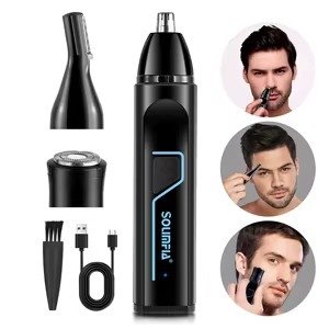 Producto - CL10606 AFEITADORA 3 CABEZALES RECARGABLE BARBA NARIZ OREJA CEJAS