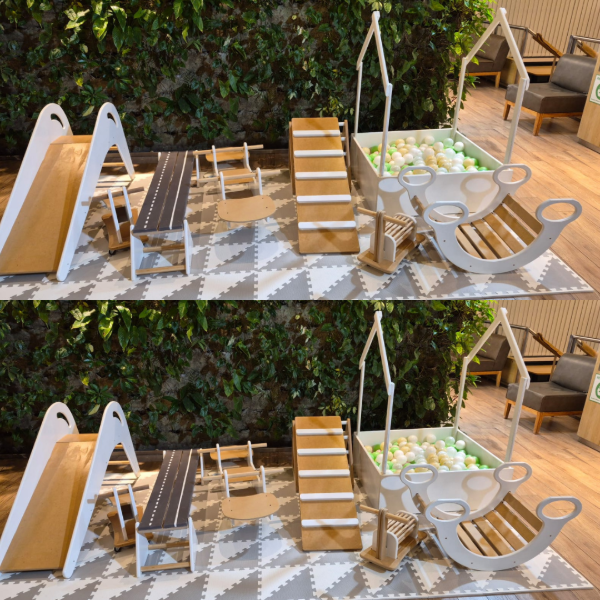Producto - Pelotero y Plaza Blanda Montessori Pikler Estilo Nordico - 2