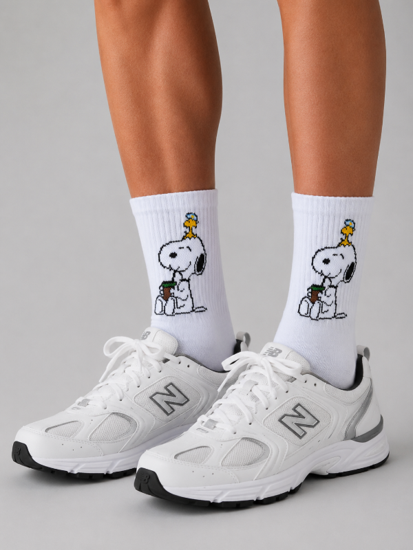 Producto - MEDIAS 3/4 ALGODÓN SNOOPY MATE Y PAJARITO