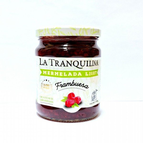 Producto - Mermelada Light de Frambuesa La Tranquilina 330gr